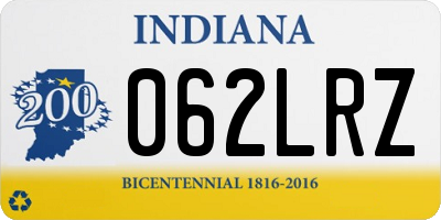 IN license plate 062LRZ