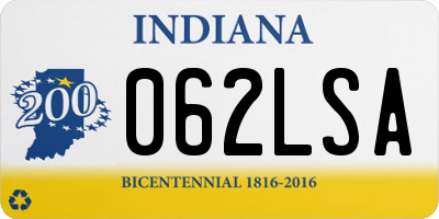 IN license plate 062LSA