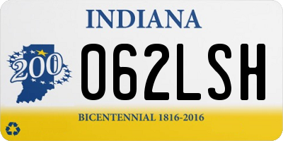 IN license plate 062LSH