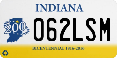 IN license plate 062LSM