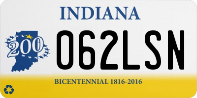 IN license plate 062LSN