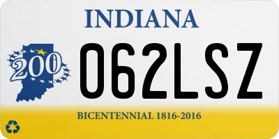 IN license plate 062LSZ