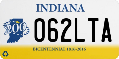 IN license plate 062LTA