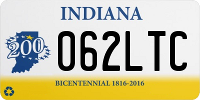 IN license plate 062LTC