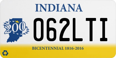 IN license plate 062LTI
