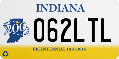 IN license plate 062LTL