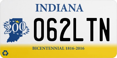 IN license plate 062LTN