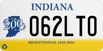 IN license plate 062LTO