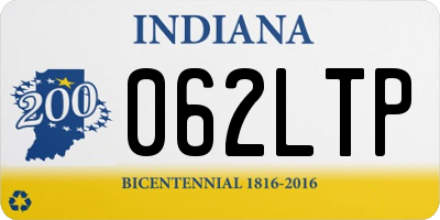 IN license plate 062LTP