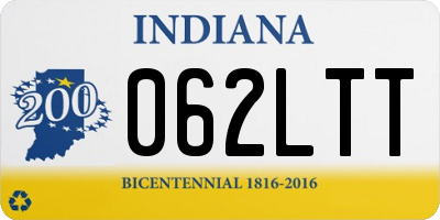 IN license plate 062LTT