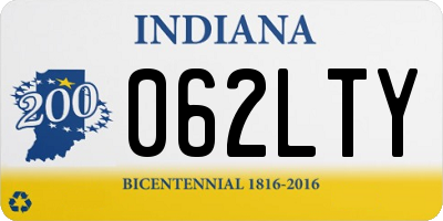 IN license plate 062LTY