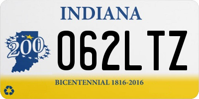 IN license plate 062LTZ