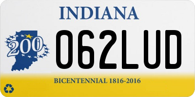 IN license plate 062LUD