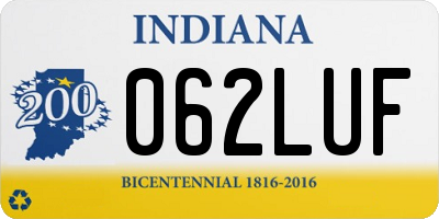 IN license plate 062LUF