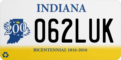 IN license plate 062LUK
