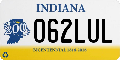 IN license plate 062LUL