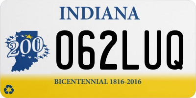 IN license plate 062LUQ