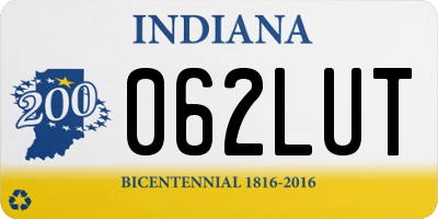 IN license plate 062LUT