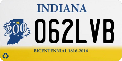 IN license plate 062LVB