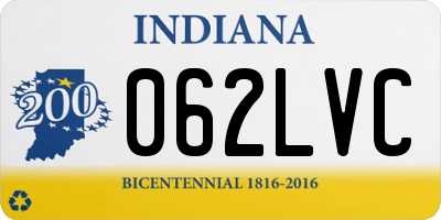 IN license plate 062LVC