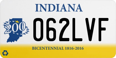 IN license plate 062LVF