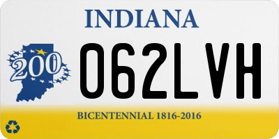 IN license plate 062LVH