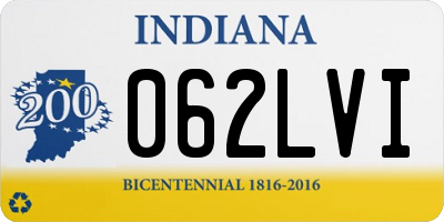 IN license plate 062LVI
