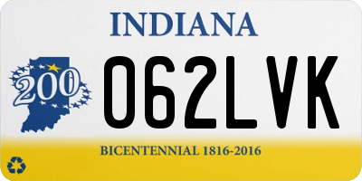 IN license plate 062LVK