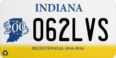 IN license plate 062LVS