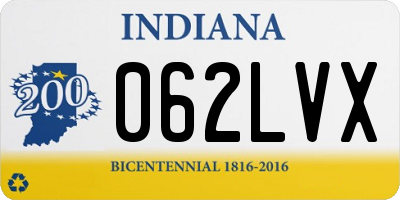 IN license plate 062LVX