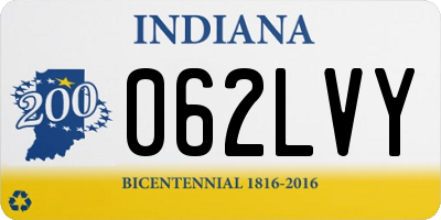 IN license plate 062LVY