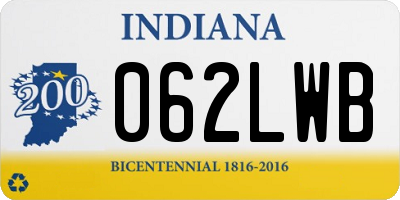 IN license plate 062LWB