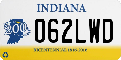 IN license plate 062LWD