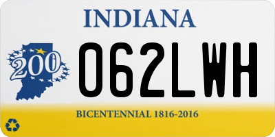 IN license plate 062LWH