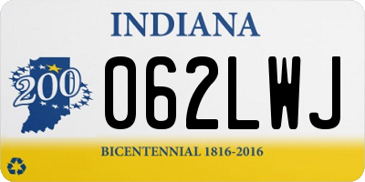 IN license plate 062LWJ