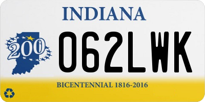 IN license plate 062LWK