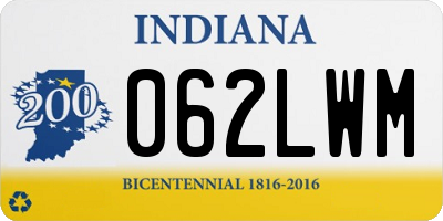 IN license plate 062LWM
