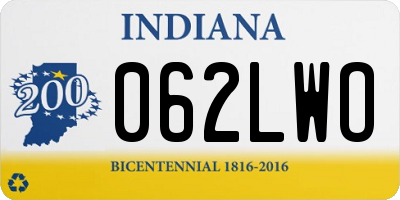 IN license plate 062LWO
