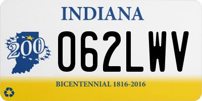 IN license plate 062LWV