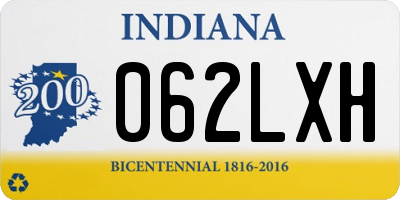 IN license plate 062LXH