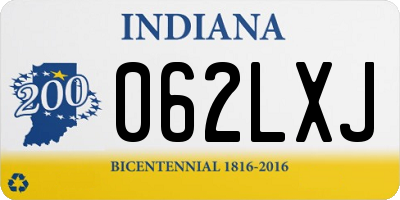 IN license plate 062LXJ