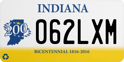 IN license plate 062LXM