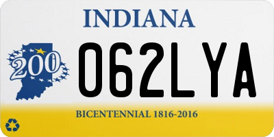 IN license plate 062LYA