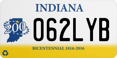 IN license plate 062LYB