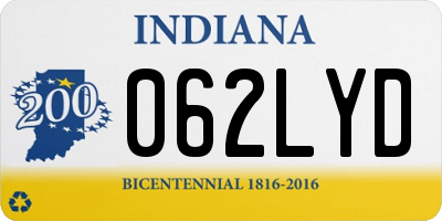 IN license plate 062LYD