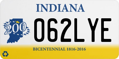 IN license plate 062LYE