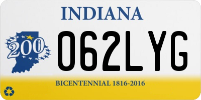 IN license plate 062LYG