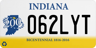 IN license plate 062LYT
