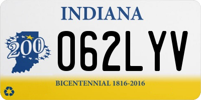 IN license plate 062LYV