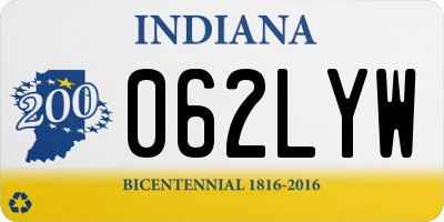 IN license plate 062LYW